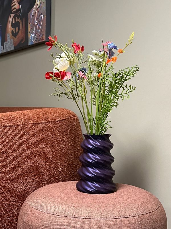 Vase 5 – Skulpturell 3D-printet vase