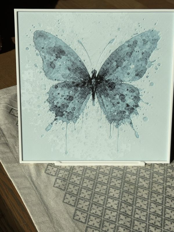 Veggkunst: Chaotic Splatter Butterfly